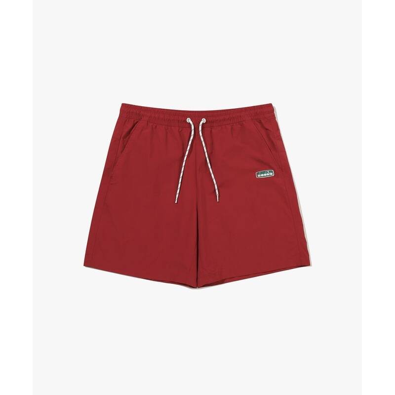 ディアドラ diadora コンピー 4分丈 ウーブンショーツ RED D6223LWP70RDD 417864