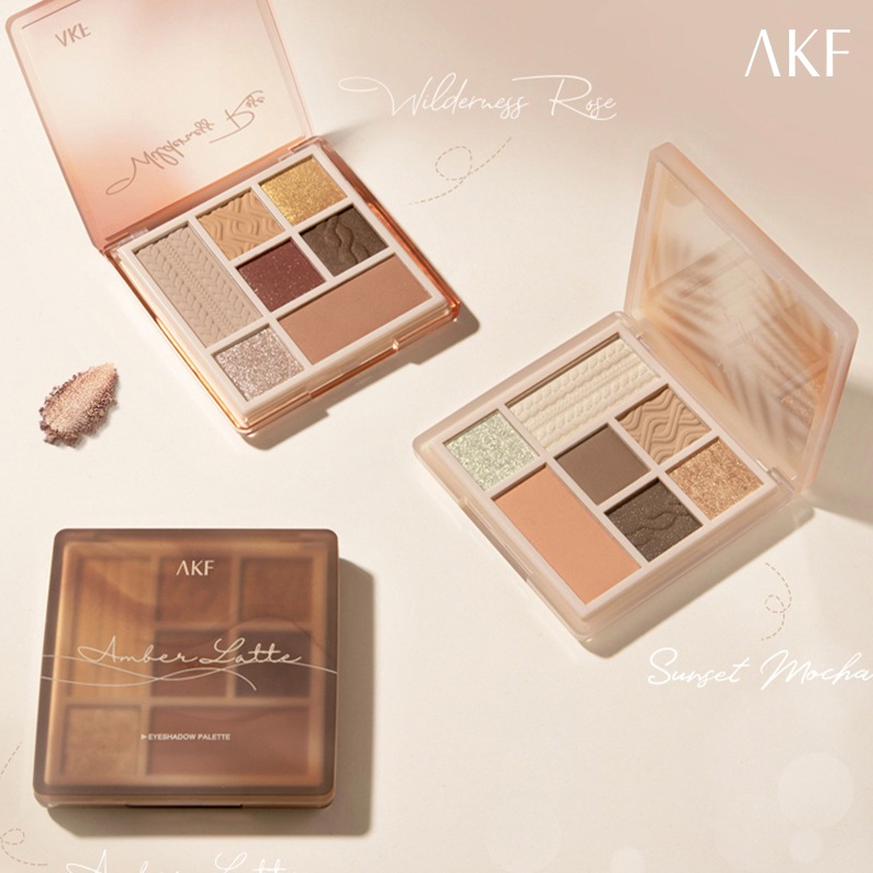 Qoo10] AKF 【当日発送】アイシャドウ 7色アイシャド : ポイントメイク