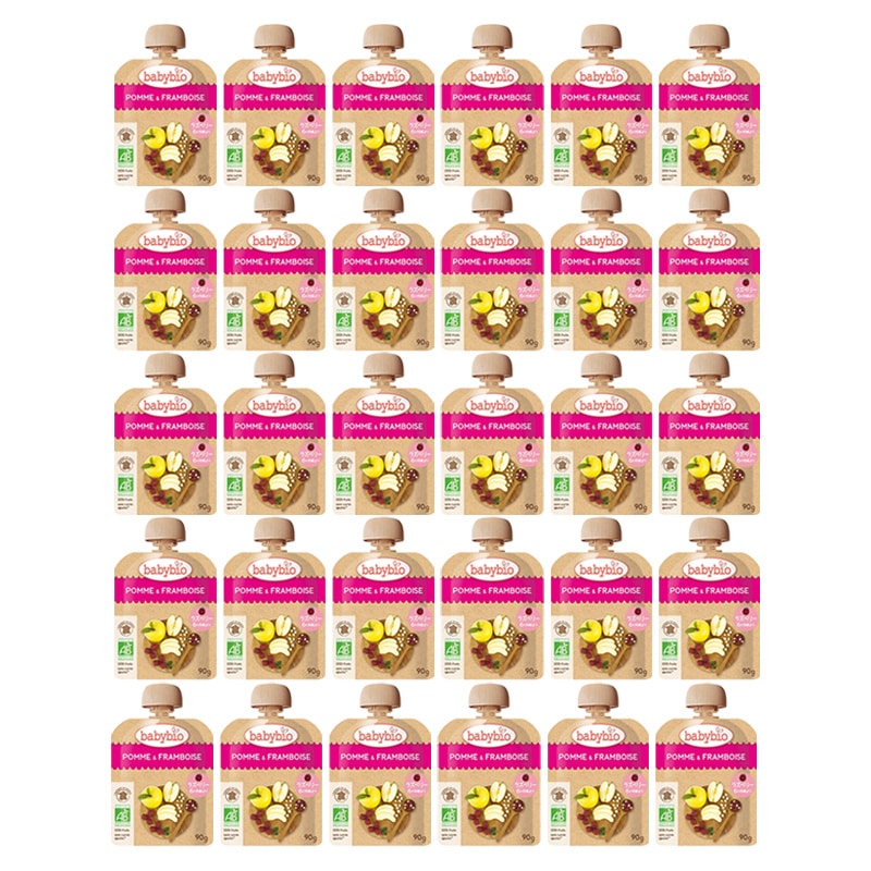 ベビースムージー アップル ・ ラズベリー 90g 30食セット オーガニック 無添加 赤ちゃん 6ヶ月頃から 離乳食 おやつ フルーツ 野菜 5,831円