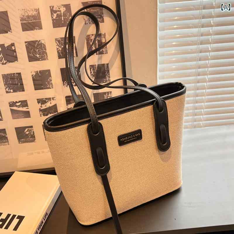 トートバッグ レディース おしゃれ 鞄 カジュアル 大容量 キャンバス 通勤 通学 ファスナー 韓国 ブラック ブラウン 5,307円