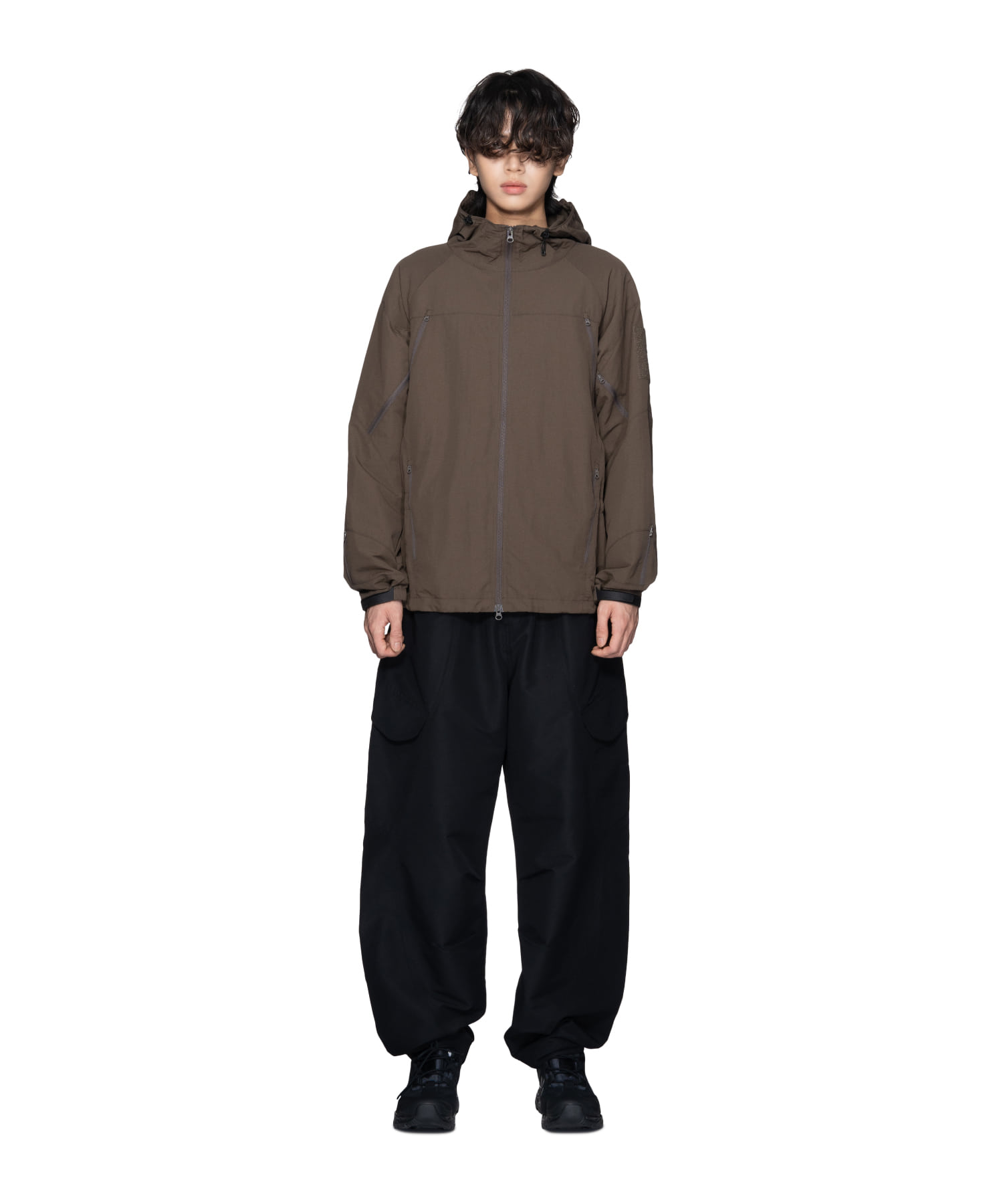 【SANSANGEAR】 23FW PIN-TUCK CARGO PANTS BLACK