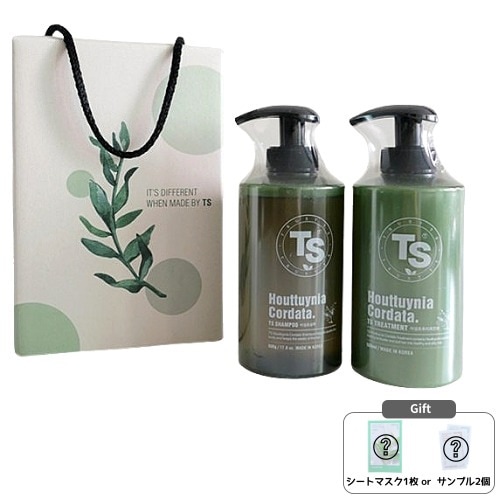 TS ドクダミシャンプー 500mL +トリートメント 500mL ギフトセット 5,304円