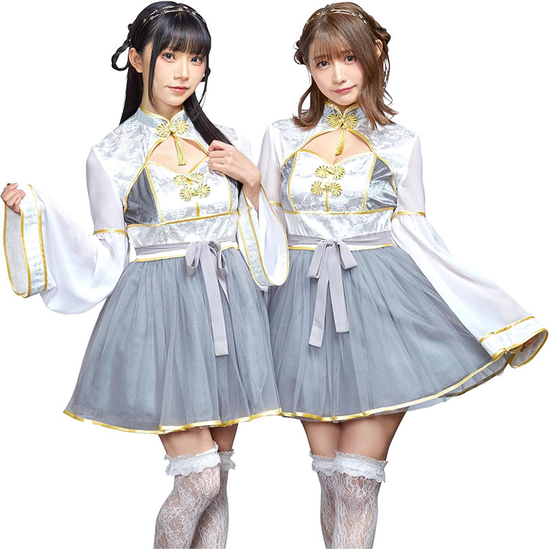 コスプレ 和風 装束 恋衣 和装束 レディース フリーサイズ グレー[koigoromo-gray]