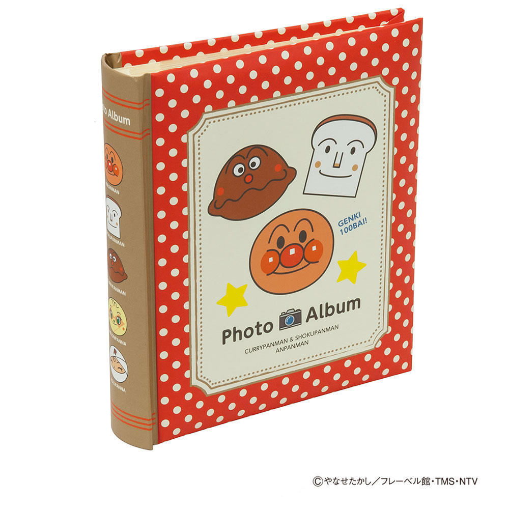 （まとめ買い）背丸ブック式ポケットアルバム2段 アンパンマン レッド ア-BPL-1602-1 [x3]