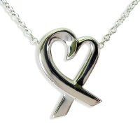 ラビングハート ネックレス SV トップ9mm チェーン40cm