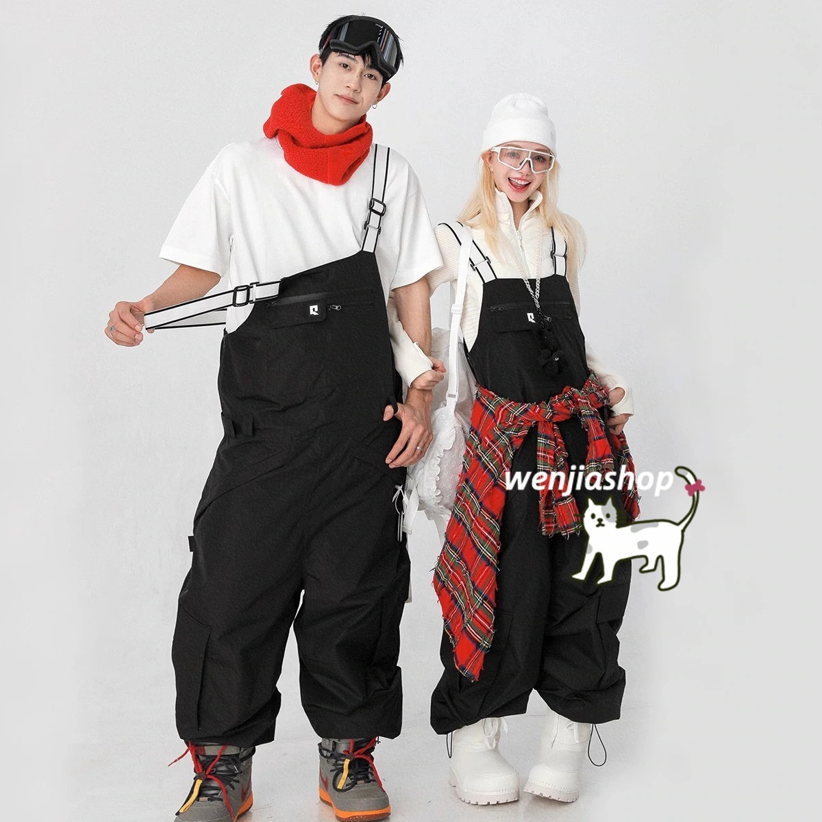 スノーボードウェア 2025 上下 つなぎ メンズ レディース 黒 単品パンツ オールインワン 3Lセットアップ ウィンタースポーツ 韓国風 防水 スノボーウェア スキーウェア スノボウェア