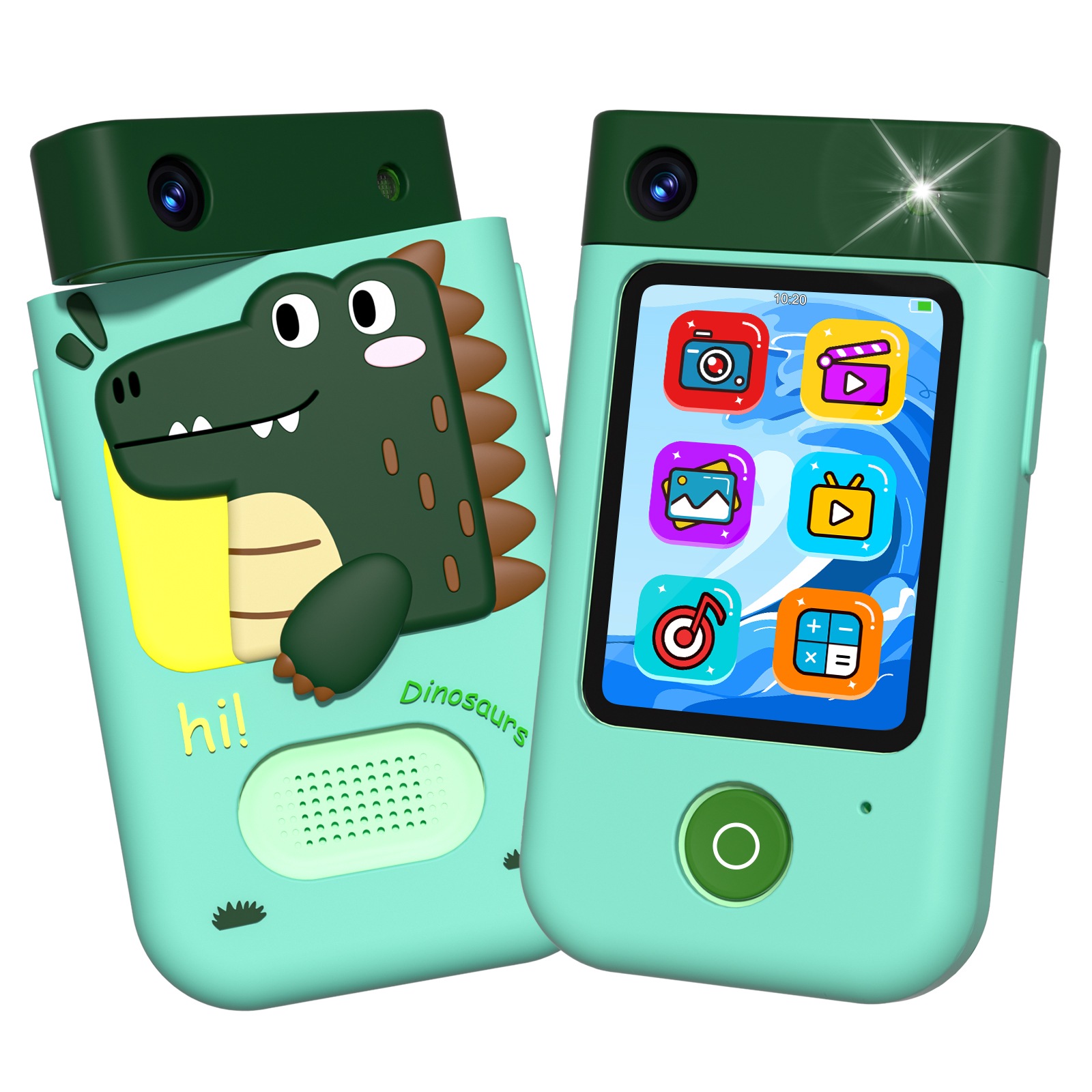 BLUEWIDE スマホ型 キッズカメラ トイカメラ タッチパネル 4800万画素 1080P動画 デジタルズーム2倍 おもちゃ 知育玩具 子供 男の子 女の子 プレゼント グリーン 5,985円