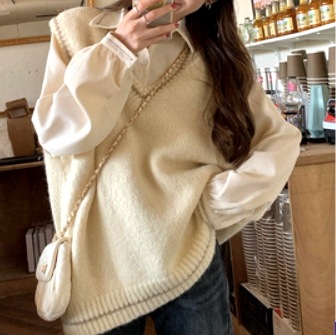 セーター ニット ベスト レディース Vネック かわいい 大人可愛い きれいめ シンプル カジュアル