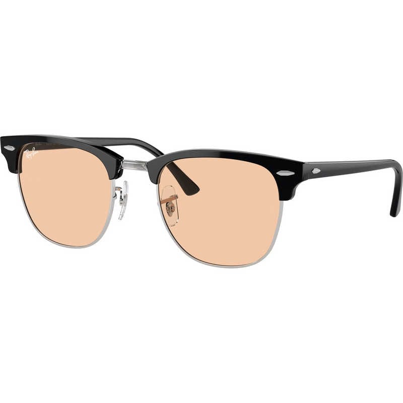 レイバン　サングラス CLUBMASTER RB3016 13544B 51mm シルバー上にブラック/ピンク