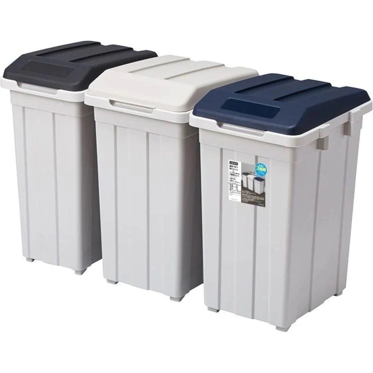 【人気商品】ゴミ箱 インテリア ダストボックス ジョイント 分別3個セット A6644 (D)(B) メガ割