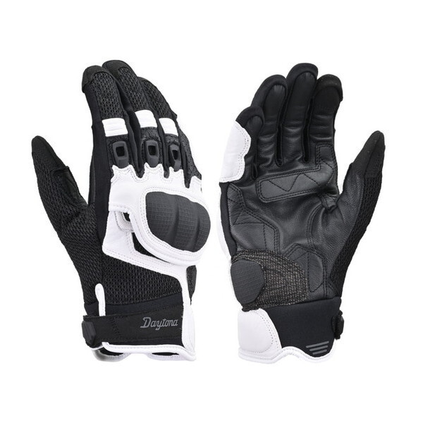 D45906 グローブ ヤギ革 DG-008 ブラック/ホワイト Mサイズ