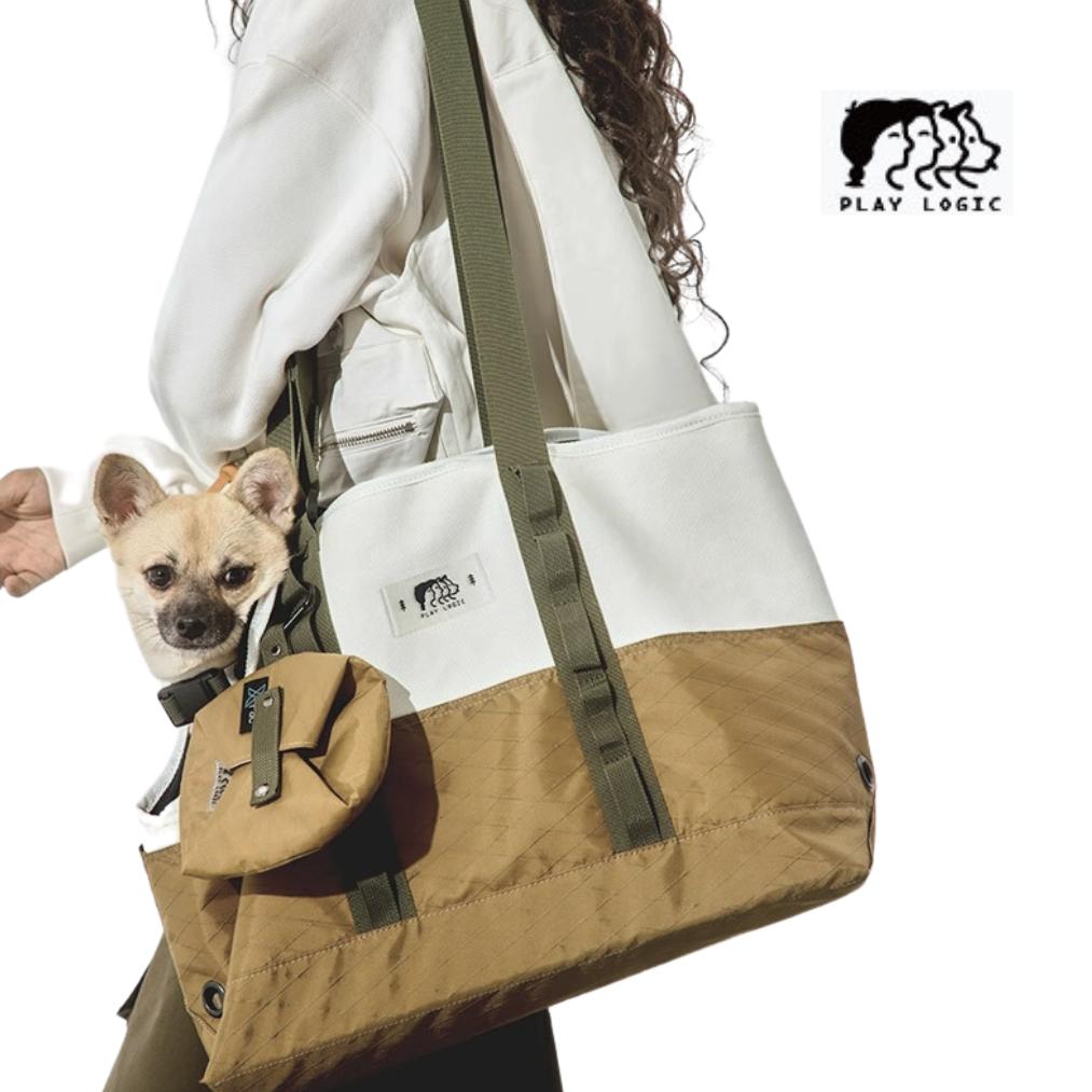 犬 キャリーバッグ キャリー トート キャリートート トートバッグ 犬 猫 お散歩 お出かけ ドッグキャリーバッグ キャットキャリーバッグ キャンプ アウトドア PLAYLOGIC 犬 猫 公園 ユニ