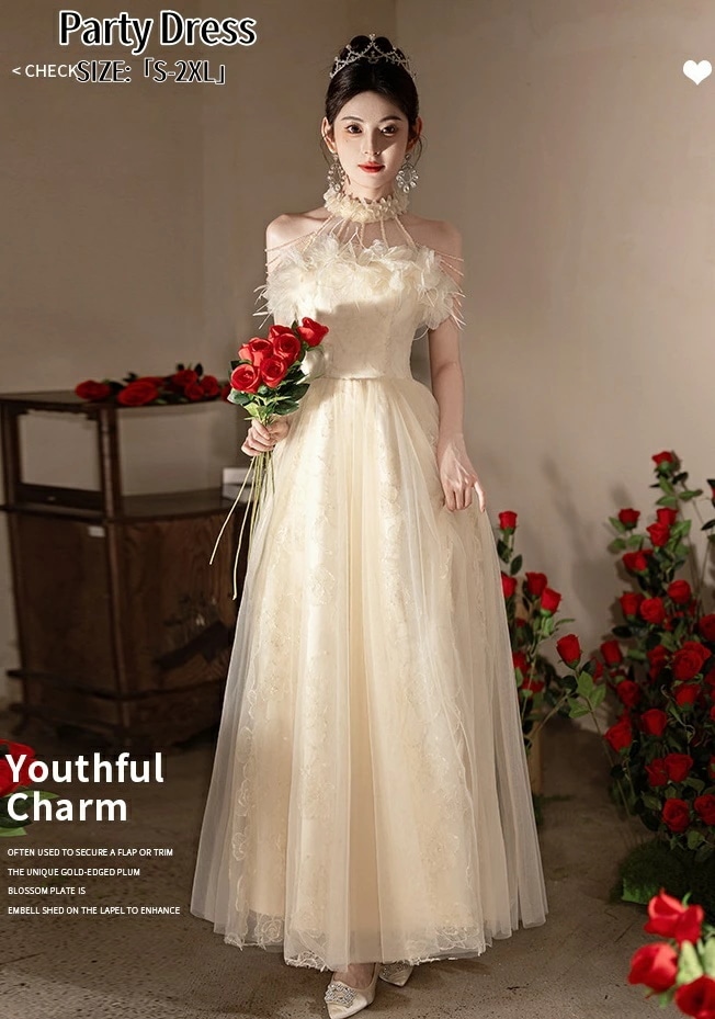 ウエディングドレス パーティードレス ファスナー 前撮り イブイングドレス Long dress 結婚式ドレス「S2XL」演奏会 発表会 ロングドレス 大きいサイズ カラードレス おしゃれ ステージ衣