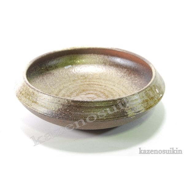 古陶水盤 10号（信楽焼き陶器花瓶花入れ花器壺壷つぼ水盤フラワーベース生け花アレンジ華道Ｉ）