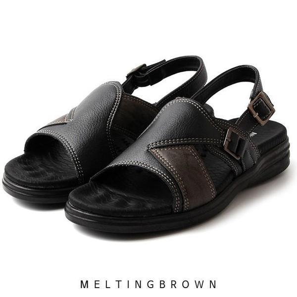 メンズサンダル 男性サンダル メンズカジュアルサンダル レザーサンダル MK02