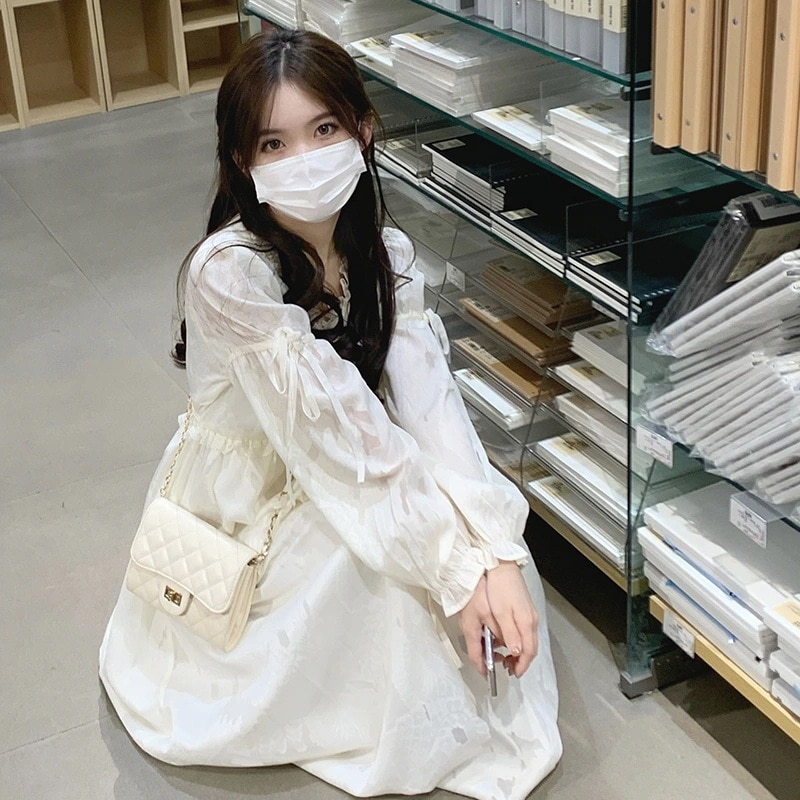 ワンピースレディースきれいめロングワンピース40代ベルト付きVネック春ワンピース長袖フォーマルワンピ