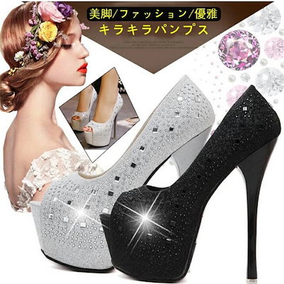 Qoo10] キャバ ヒール キャバ パンプス 結婚式 : シューズ
