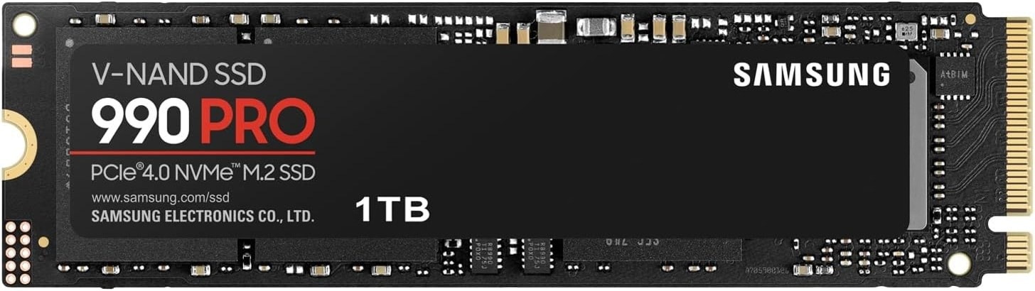 Samsung 990 PRO 1TB PCIe Gen 4.0 x4 (最大転送速度 7,450MB/秒) NVMe M.2 (2280) 内蔵 SSD MZ-V9P1T0B-IT/EC 国内正規保