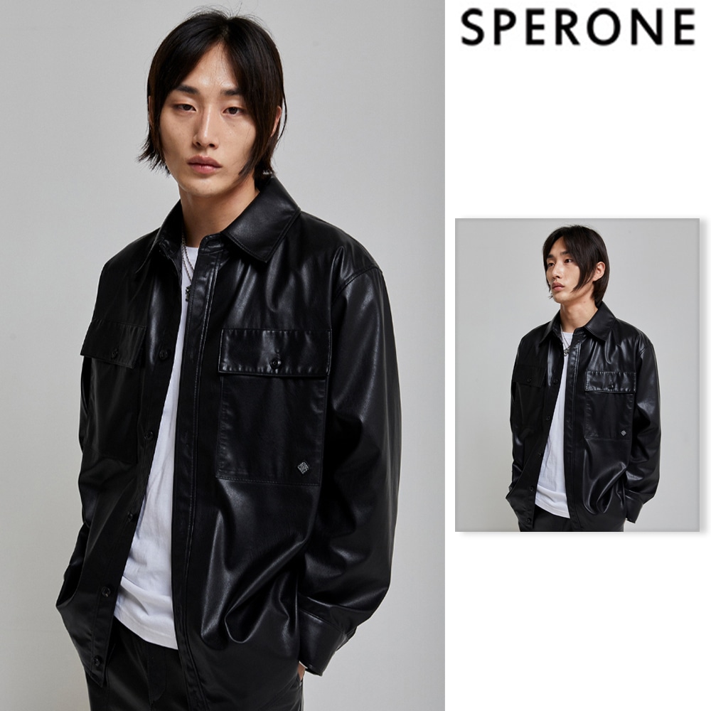 [SPERONE] [Sons of Anarchy] Eco Leather Patch Shirt