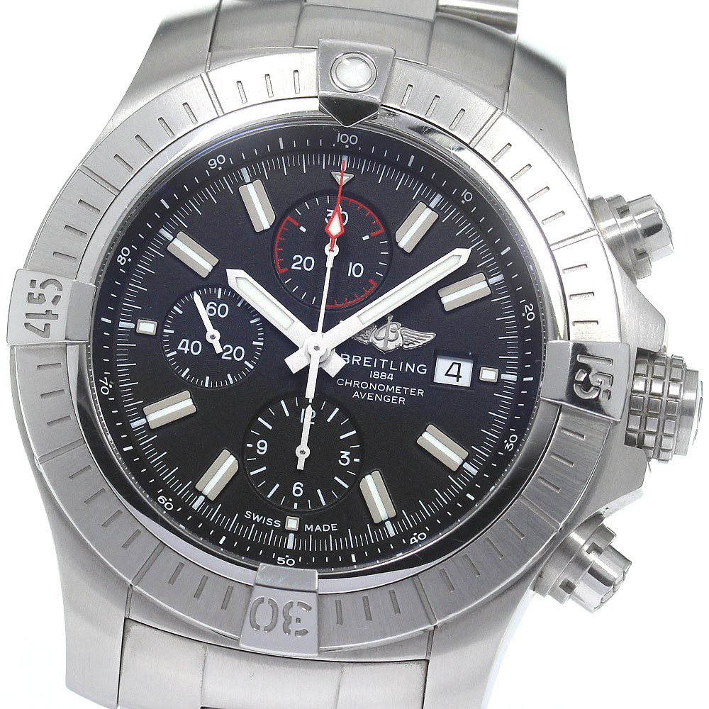 ブライトリング BREITLING A13375 スーパーアベンジャー クロノグラフ48 自動巻き メンズ 良品 内箱・保証書付き_830159【中古】
