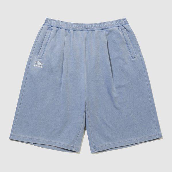 HBL オムグレイ ビンテージ 6部 バミューダ スウェット ショートパンツ LIGHT DENIM UR121CHP22 LDN0