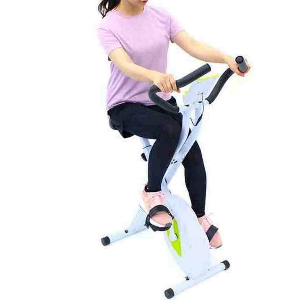 ティゴラ(TIGORA) フィットネスバイク TR FB003-XB YG イエローグリーン 静音 マグネット式 折りたたみ