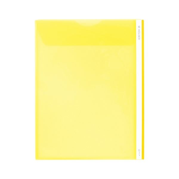 (まとめ) キングジム Mホルダー A4タテ 黄フタ付 733 1枚 (×50セット)