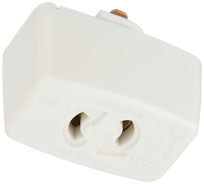 他サイト： TOSHIBA(東芝) ライティングレール用抜止コンセント(白) NDR6012の商品画像