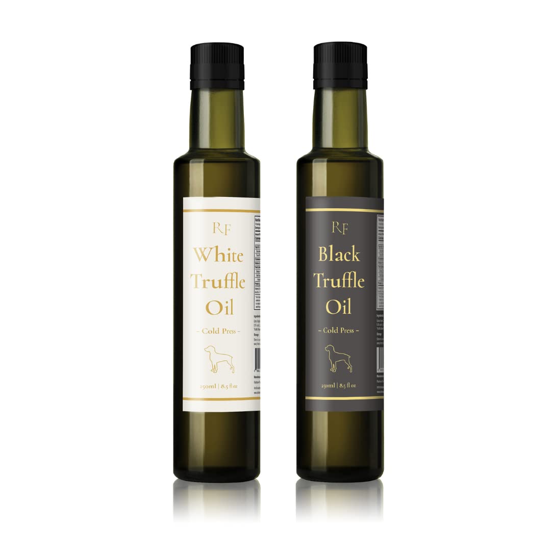 白トリュフオイル ＆ 黒トリュフオイル White Truffle Oil & Black Truffle Oil 250 ml 2本セット 高級トリュフ 芳醇な香り (黒トリュフ ＆ 白トリュフ セ 9,093円