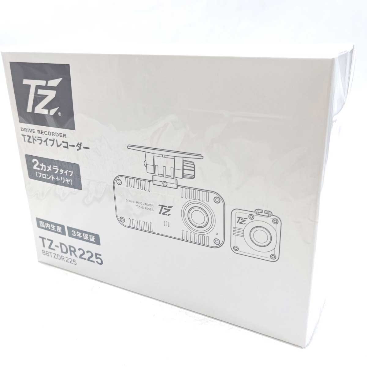 【中古・未使用品】TZ ドライブレコーダー 2カメラタイプ TZ-225P