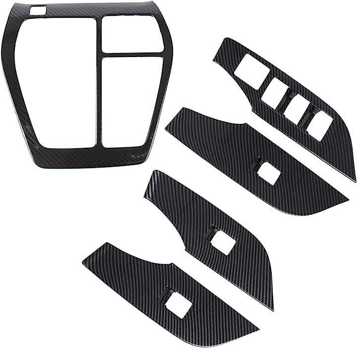 RAV4 50系 パーツ アクセサリー ドレスアップ 内装 インテリアパネル シフトパネルドアスイッチカバーセット( シフトパネルドアスイッチカバーセット（ブラックカーボン調）)