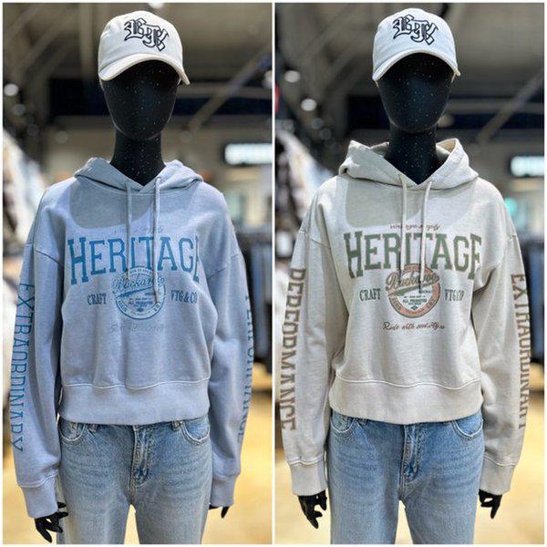 여상 루즈핏 HERITAGE 아트웍 후두 티셔츠_US