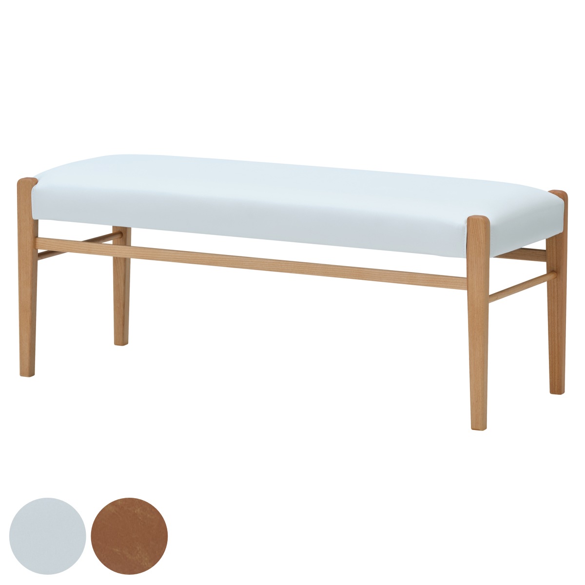 ダイニングベンチ 北欧風 天然木 ERIS-PLUS カバーリング3枚付 ダイニング ベンチ 椅子 いす イス チェア 約 幅 100 木製 ダイニングチェアー リビングチェア 木製チェア