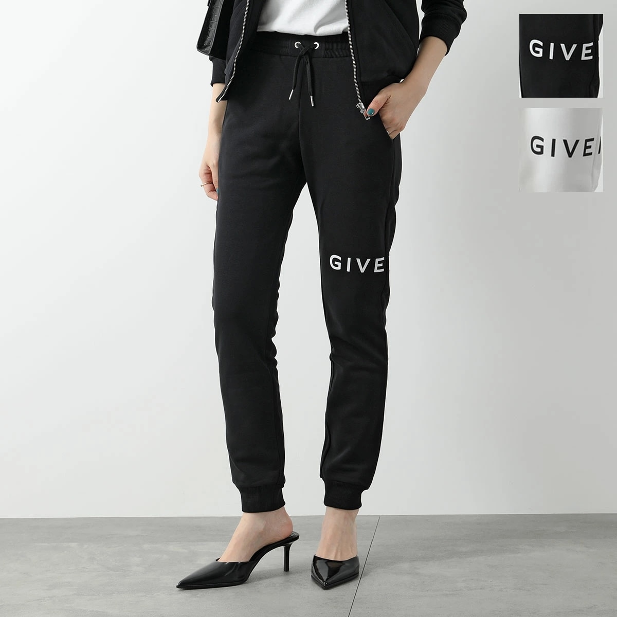 GIVENCHY KIDS ジバンシィ キッズ スウェットパンツ H30403 レディース ガールズ ロゴ ジョガーパンツ 裏起毛 セットアップ可能 カラー2色