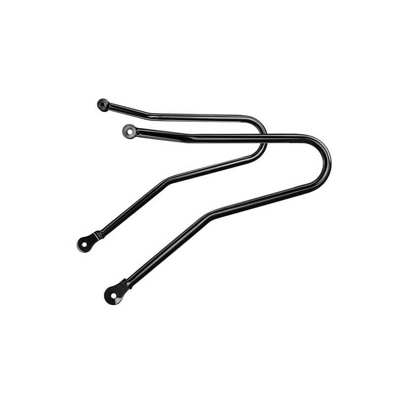 モートーン　サドルバッグサポート 左右 ステンレス ブラック 空冷 Bonneville T100 (02-15) Thruxton (05-15)　MCB008