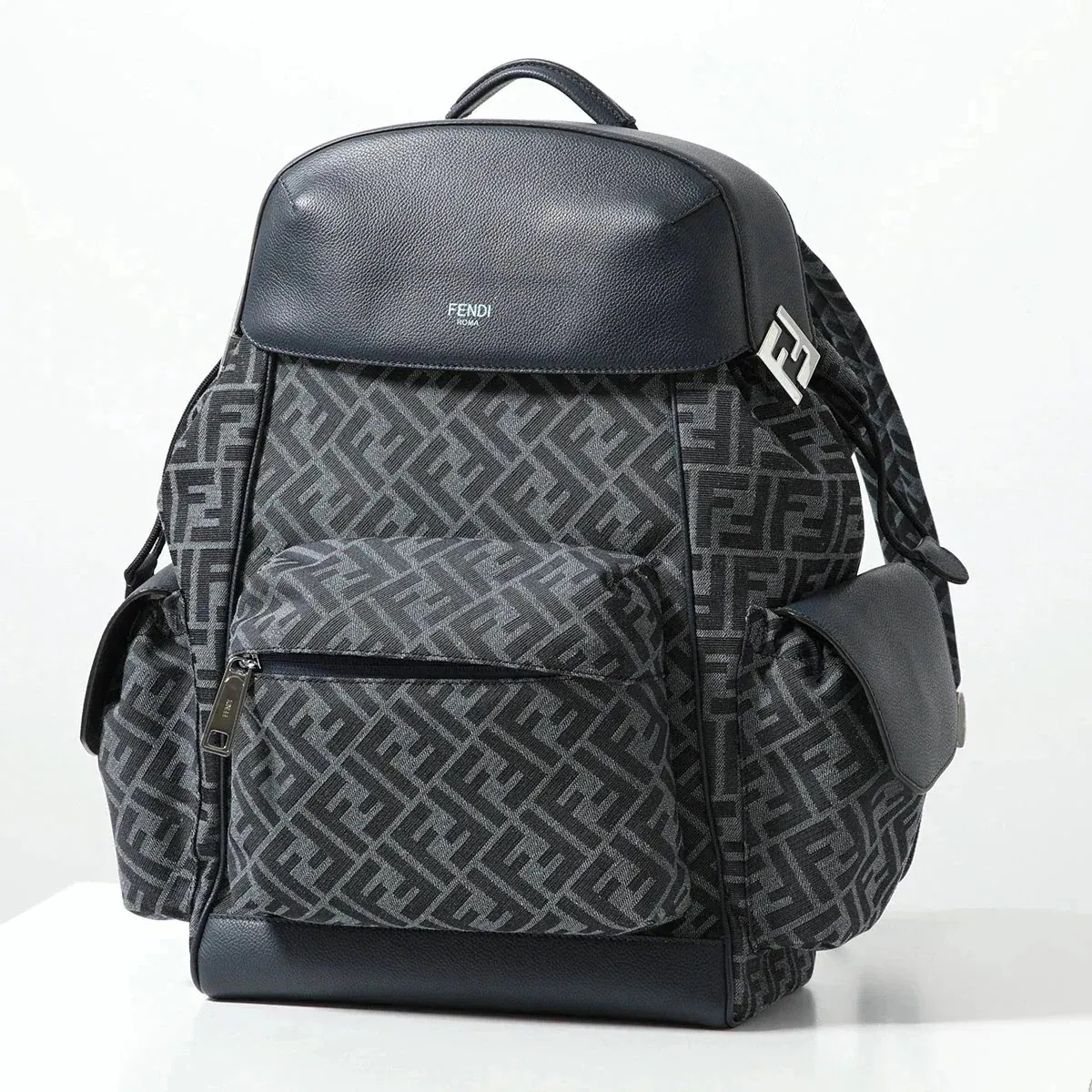 FENDI フェンディ バックパック 7VZ084 ASLE メンズ リュック FFジャカードロゴ ズッカ柄 ドライブ 鞄 F1RHA/DENIM+DARK 176,882円