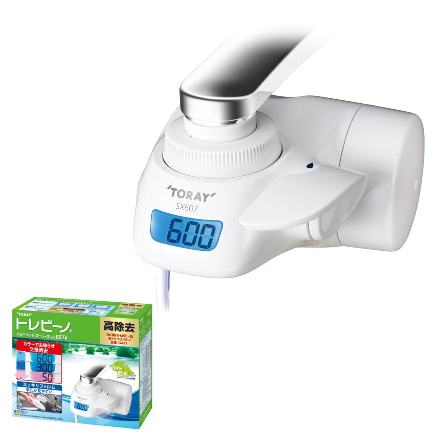 東レ トレビーノ 浄水器 蛇口 直結型 (高除去/30%節水) PFOS/PFOA 有機フッ素化合物 除去 SX607V スーパーシリーズ カートリッジ計1個入り 5,477円