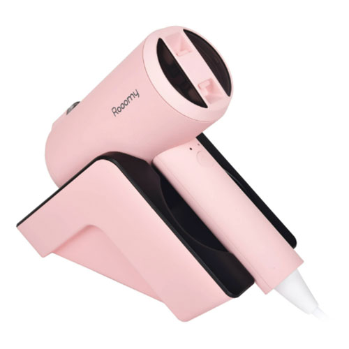 Rooomy Stylish Steamer 2WAY仕様のスチーマー 除菌/消臭 ピンク