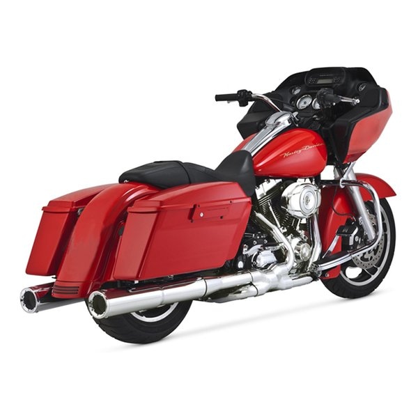 Hi-Output ハイアウトプット スリップオン クローム マフラー TOURING 95-16 1801-0606