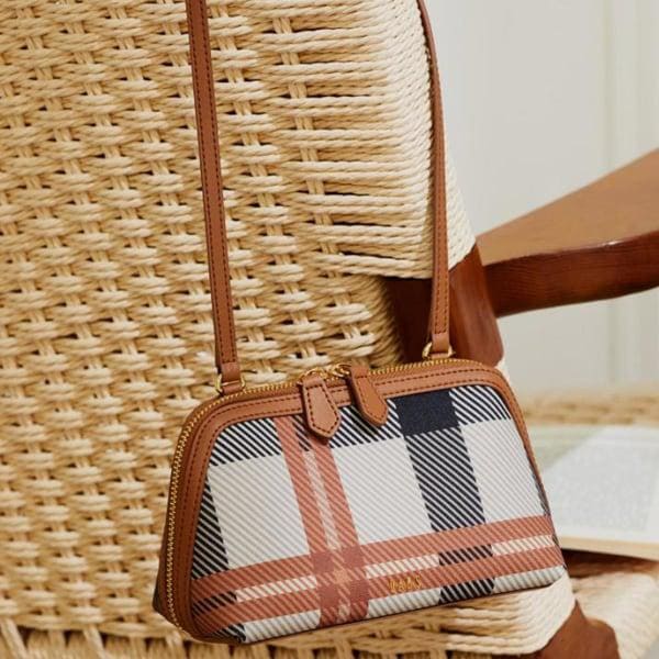 DCWA3E226 [JUBILEE CHECK] ブラウンジュビリーチェックパターンポイントミニクロスバッグ