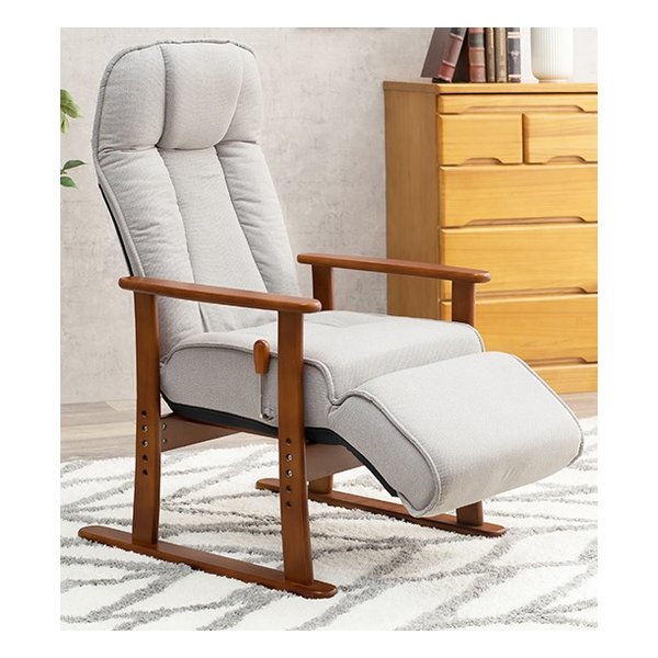 高座椅子 約 幅63×奥行77139×高さ10955.5 グレー LZ-4379GY