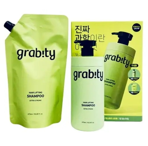 グラビティヘアリフティングシャンプー475ml+詰め替え475mlエクストラストロング/カイスト脱毛