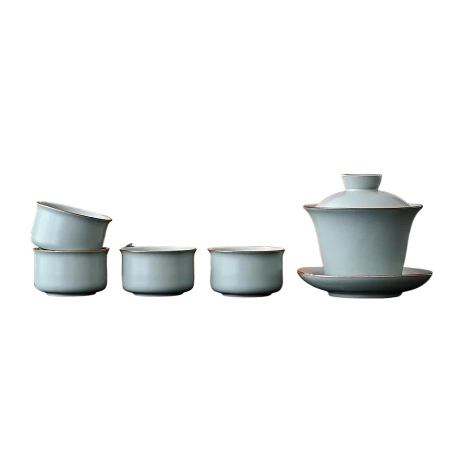 Gongfu ティーセット セラミック ティーポット カップ付き ホーム オフィス セレモニー