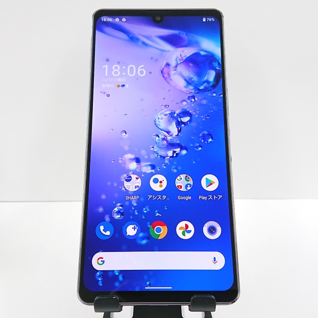 AQUOS zero6 SHG04 au ブラック 送料無料 本体 c08977 【中古】
