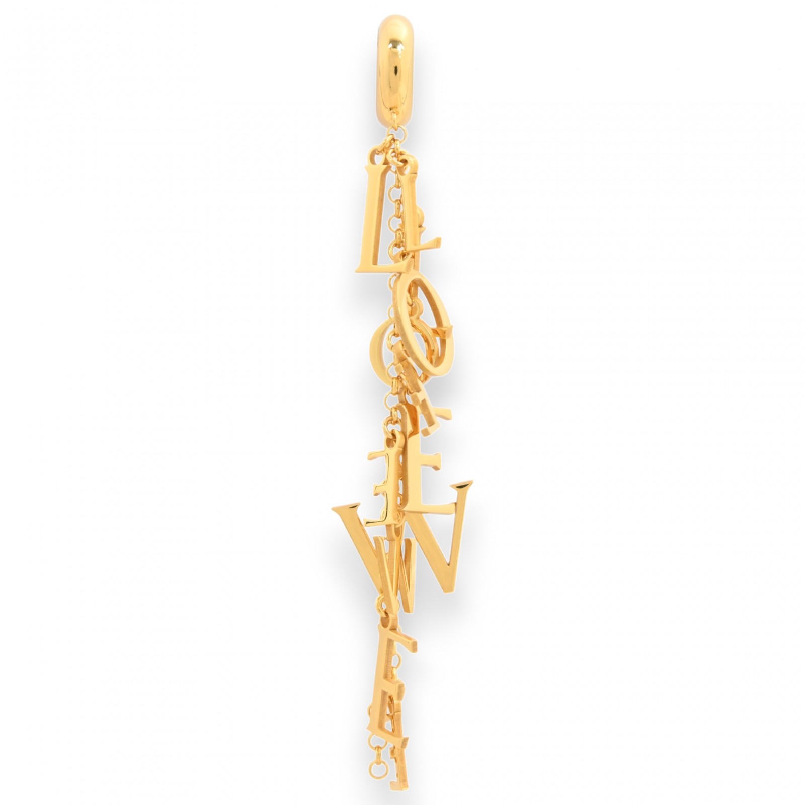 ロエベ レタリング ロゴ チェーンピアス 片耳用 Aランク lo1818gg