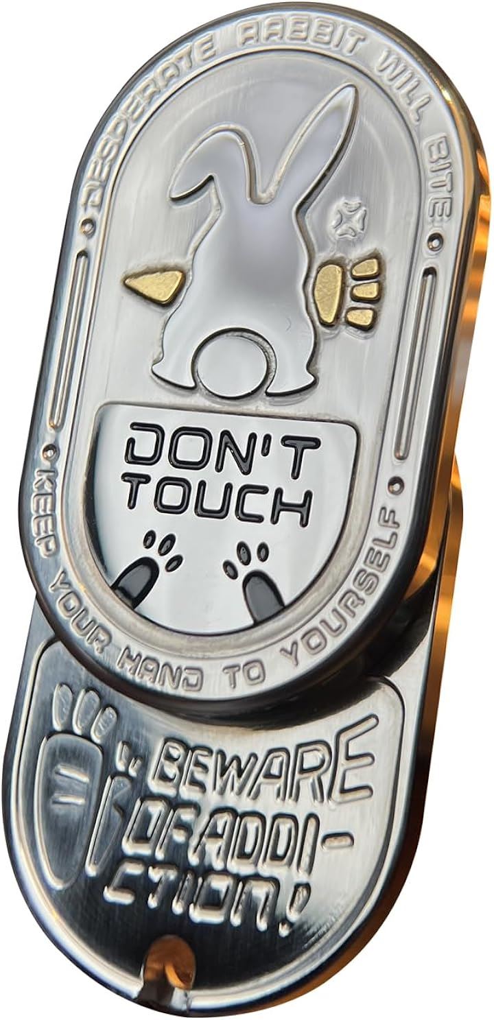 シルバーラビット フィジェットトイ 兎 フィジェットキューブ フィジェットスライダー EDC ガジェット 暇つぶし 手遊び おもちゃ ストレス発散グッズ 気分転換 男性 大人 クリスマス