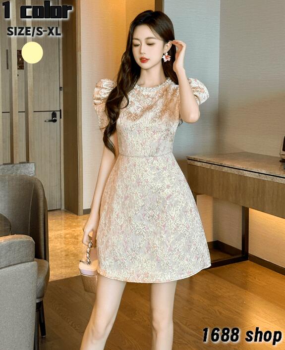 お買い得2025 タイトワンピース 姫系ワンピース　シンプル　ワンピース インポート ひざ丈 ミドル丈 エレガント　韓国ファッション シンプル Vネック パーティドレス 半袖　お嬢様 セクシー ミニワ