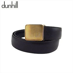 ダンヒル ベルト トップ式バックル メンズ ロゴプレート dunhill 中古