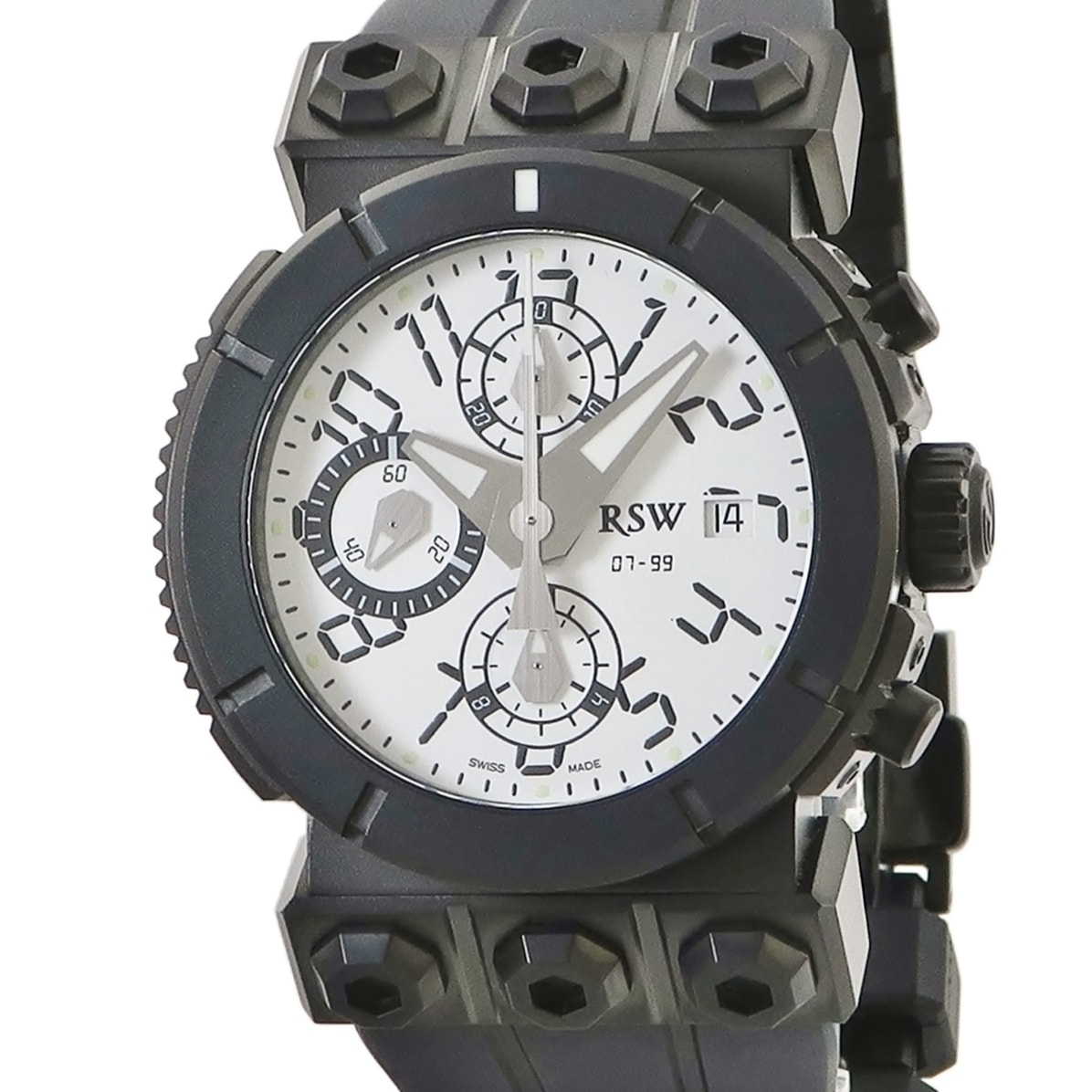 アウトランド クロノグラフ 4125.1.R1.H22.00 自動巻き メンズ 未使用 ホワイト ブラックPVD加工 限定 3年保証 59,822円