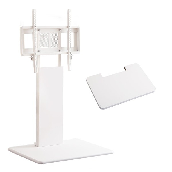 ホームテイスト 壁寄せテレビスタンド ロースイングタイプ 専用棚SETSWAT-L-TWAT-WH ホワイト メーカー直送